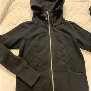 Black scuba zip up